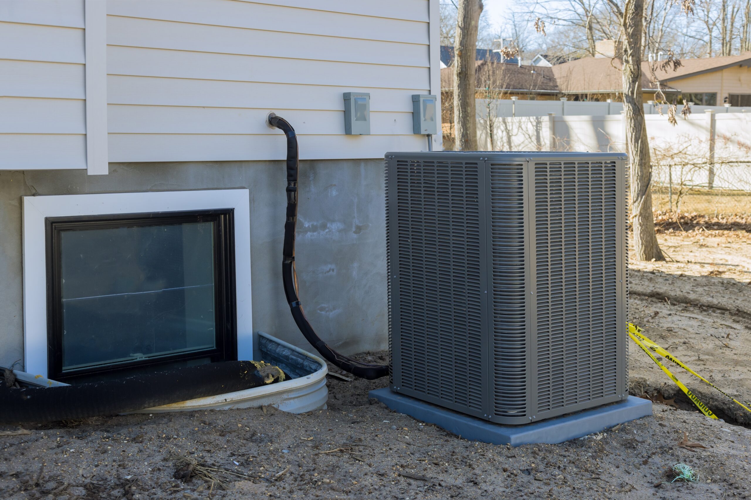 Indoor humidity management with an efficient residential HVAC system outside a Maryland home